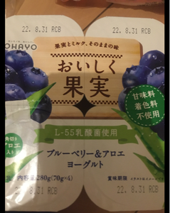 おいしく果実ブルーベリー&アロエ 70g×4の商品写真