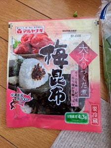 マルヤナギ小倉屋　大人のつくだ煮梅昆布　９３ｇの商品写真