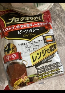 ハウス プロクオリティビーフカレー中辛170g×4の商品写真