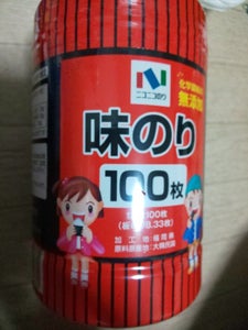 ニコニコのり　味付のり　卓上　１２切　１００枚の商品写真