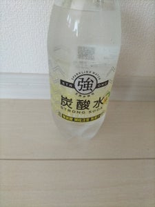 友桝飲料　強炭酸水レモン　５００ｍｌの商品写真