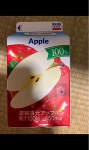 雪印メグミルク　アップル１００％　４５０ｍｌの商品写真