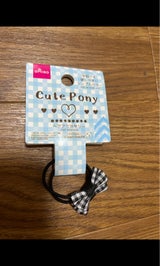 桜田商店 リボンキッズポニー チェック 2個