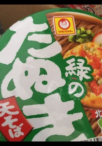 マルちゃん　緑のたぬき天そば　北海道　１０１ｇの商品写真