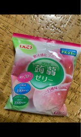 しんこう 蒟蒻ゼリー白桃味 108g