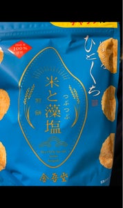 金吾堂製菓　米と藻塩煎餅つぶつぶ　袋　１００ｇの商品写真