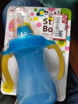 ピジョン ぷちストローボトル アクアブルー 1個