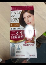 Sプロ 無香料ヘアカラー早染め乳液白髪用1 1個