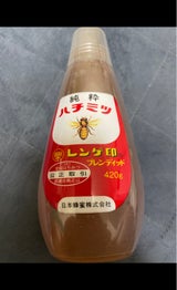 日本蜂蜜 レンゲ印 純粋ハチミツ ペット 420g