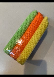 アクリル毛糸キッチンスポンジ　ＫＭ−００４　３個の商品写真