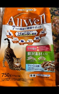 AllWell室内猫贅沢フィッシュ小魚ささみ750の商品写真