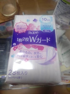 ウィスパー Wガードパンティライナー10cc28枚のレビュー画像