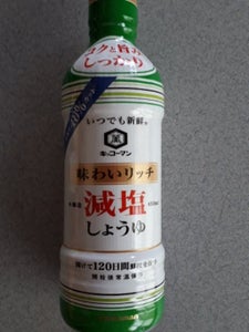 いつでも新鮮　味わいリッチ減塩しょうゆ　４５０ｍｌの商品写真