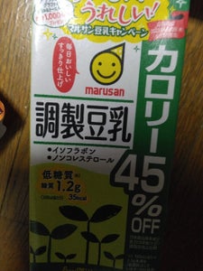マルサンアイ　調整豆乳　カロリー４５％オフ　１Ｌのレビュー画像