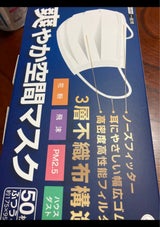 神光不織布マスク爽やか空間マスクふつうサイズ50枚