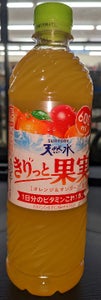 天然水　きりっと果実オレンジ＆マンゴー　６００ｍｌの商品写真