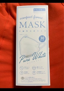 富士　コンパクトマスク小さめピュアホワイト　３０枚の商品写真