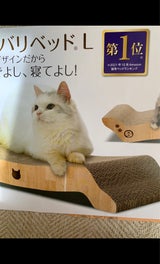 猫壱 バリバリベッド L ライトブラウン