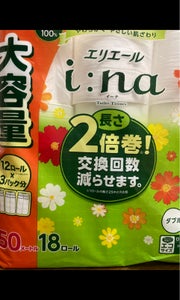 エリエール　イーナトイレットティシューダブル１８巻