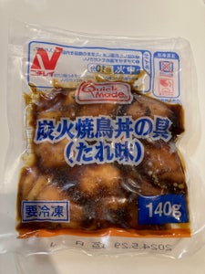 ニチレイ　ＱＭ炭火焼鳥丼の具（たれ味）　１４０ｇの商品写真