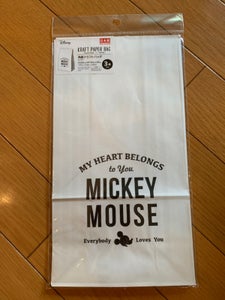 山田利　角底クラフトバッグ　　Ｌ　ミッキーの商品写真