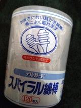 デルガード スパイラル綿棒 120本