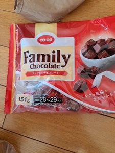 ＣＯＯＰ　ファミリーチョコレート　１５１ｇの商品写真