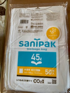 ＮＯＣＯＯ　サニパックポリ袋　半透明４５Ｌ　５０枚の商品写真