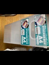 山田 ストッカーボックスA4 クリア