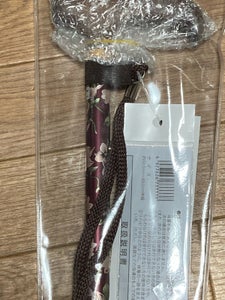フジホーム ステッキベーシック伸縮S 花柄赤 1本のレビュー画像