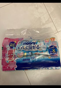 ムーニー おしりふきトイレに流せる 替 50枚×8の商品写真
