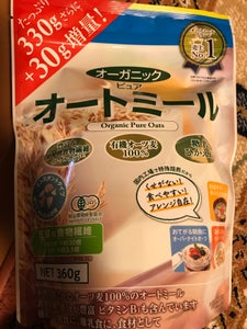 日食 オーガニックピュアオートミール 袋 330gの商品写真