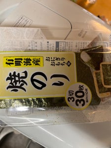 COOP 有明海産焼のりおにぎりおもち用3切30枚の商品写真
