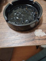 ミネックス メラミン 丸型灰皿 BK