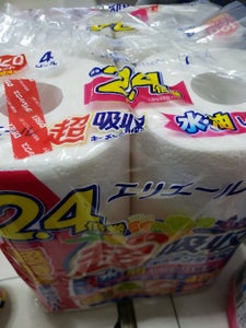 Ｅ超吸収キッチンタオル　１２０カット　４巻の商品写真
