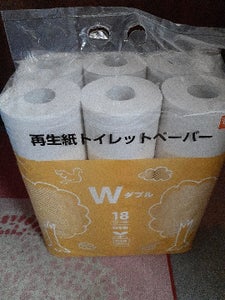 ＤＣＭ　再生紙１００％トイレットロール　Ｗ　１８Ｒのレビュー画像