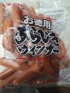 プリマハム 徳用あらびきウインナー 袋500gの商品写真