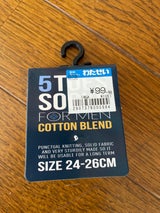 日起 W0012紳士五本指 1P