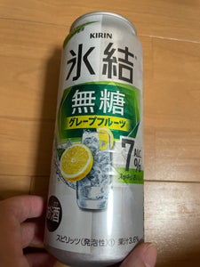 氷結　無糖グレープフルーツ　７度　缶　５００ｍｌの商品写真