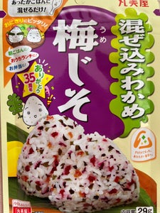 丸美屋　混ぜ込みわかめ　梅じそ　２９ｇの商品写真