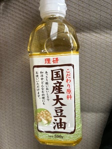 リケン　国産大豆油　ペット　５００ｇのレビュー画像