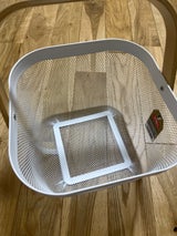 光友 スチールメッシュバスケット ホワイト