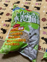 常陸化工 トイレに流せる木製猫砂 12L