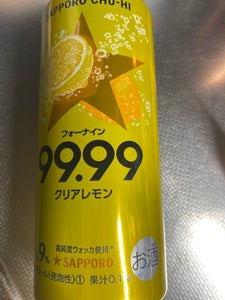 サッポロ　９９．９９クリアレモン　缶　５００ｍｌの商品写真