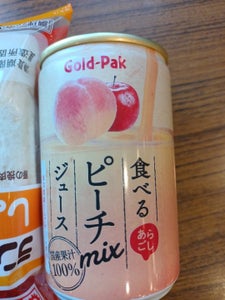 ゴールドパック　食べるピーチミックス　缶　１６０ｇのレビュー画像