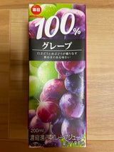 日酪 毎日 天然果汁100%グレ-プ 200ml