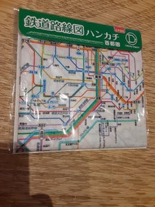 東京カート　鉄道路線図ハンカチ　首都圏　日本語のレビュー画像