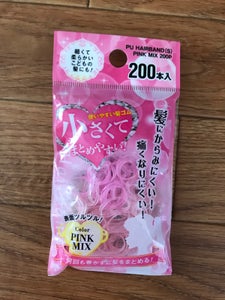 セイワプロ からみにくい髪ゴムピンク系 200本の商品写真