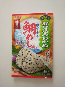 混ぜ込みわかめ味めぐりゆず香る鯛めし風 10.2g