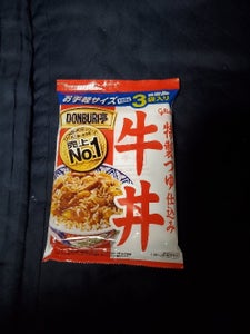 グリコ　ＤＯＮＢＵＲＩ亭牛丼３食パック　３６０ｇのレビュー画像